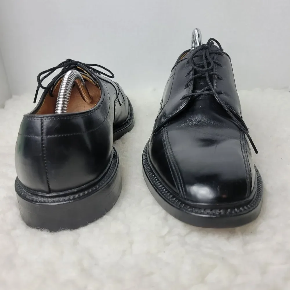 Allen Edmonds Hillcrest Shoes Men's Size 10 Black Leather Bicycle Toe Oxford